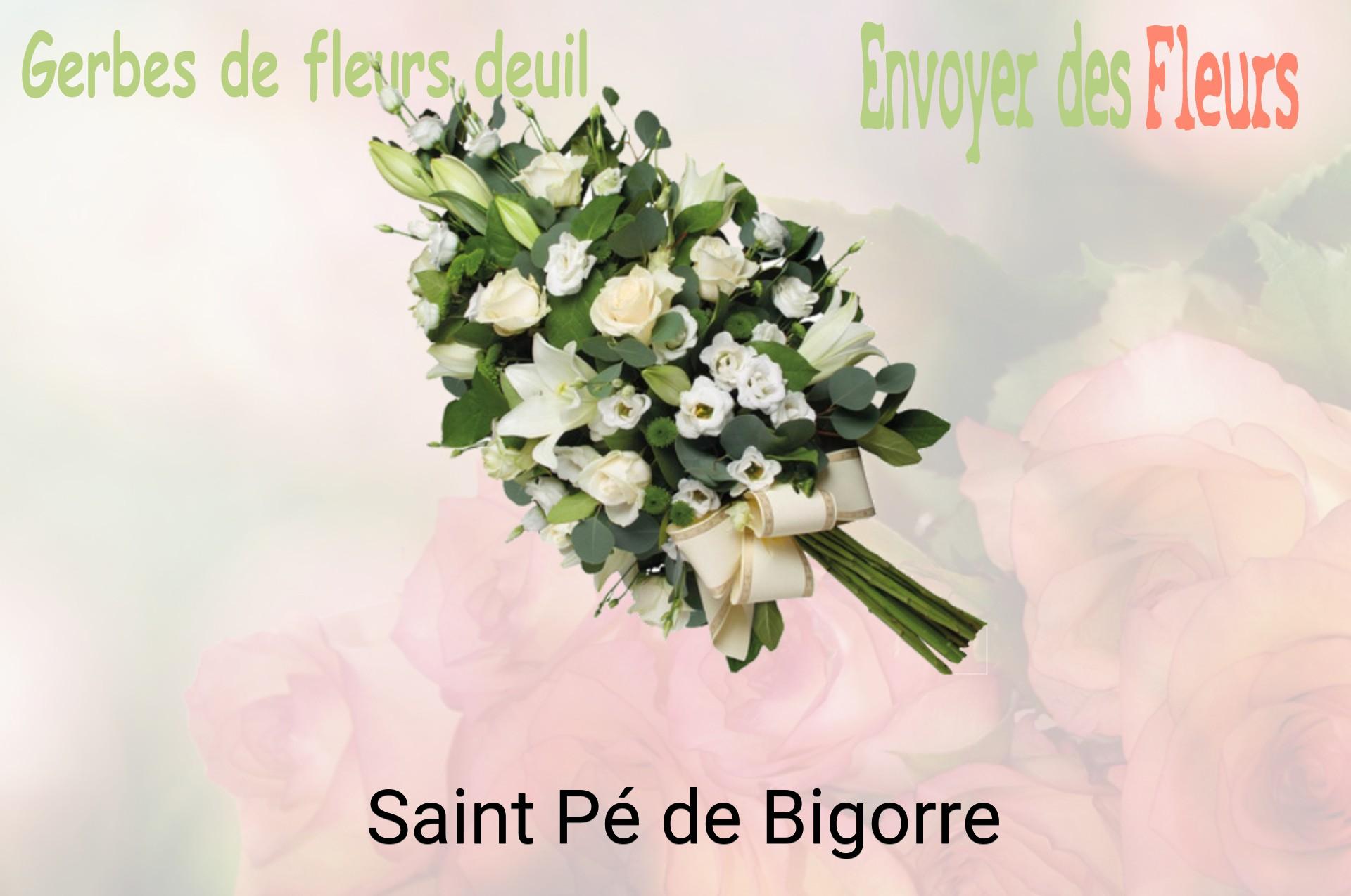 Gerbe de fleurs de deuil livrée à Saint-Pé-de-Bigorre